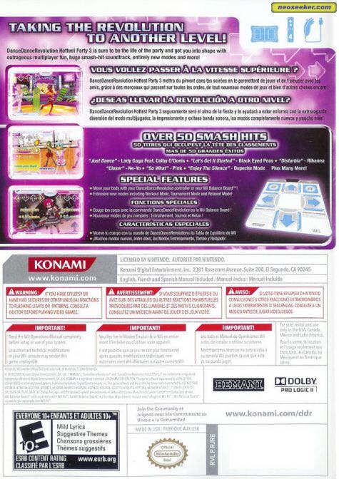 Dance Dance Revolution: Hottest Party 3 - Nintendo Wii video game collectible - Main Image 2