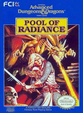 Advanced Dungeons & Dragons: Pool Of Radiance - Nintendo Entertainment System (NES) (FCI) video game collectible - Main Image 1