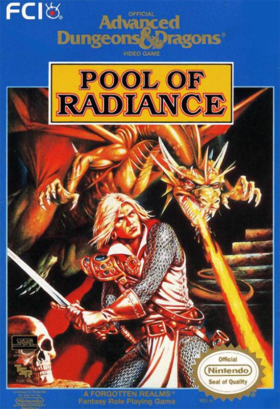 Advanced Dungeons & Dragons: Pool Of Radiance - Nintendo Entertainment System (NES) video game collectible - Main Image 1