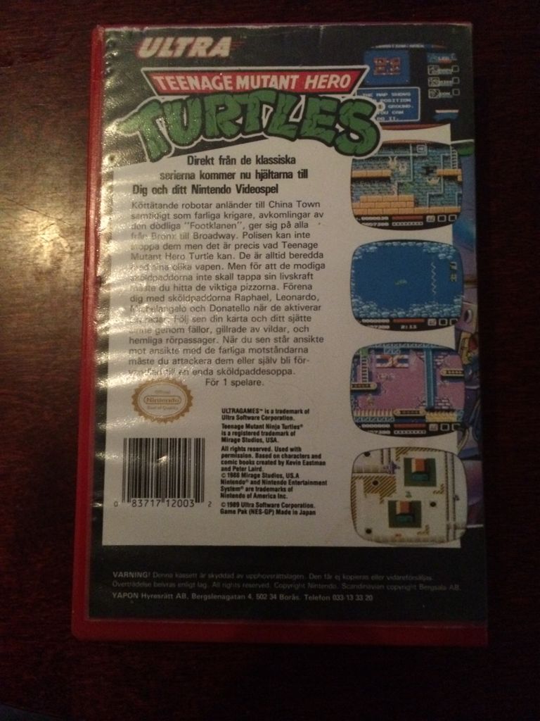 Teenage Mutant Hero Turtles - Nintendo Entertainment System (NES) video game collectible - Main Image 2