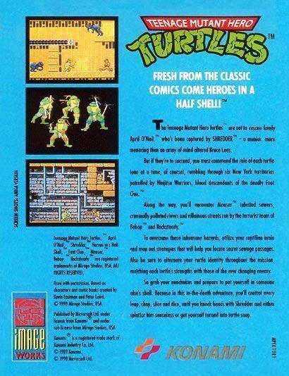 Teenage Mutant Hero Turtles - Sinclair ZX Spectrum (Image Works - 1) video game collectible - Main Image 2