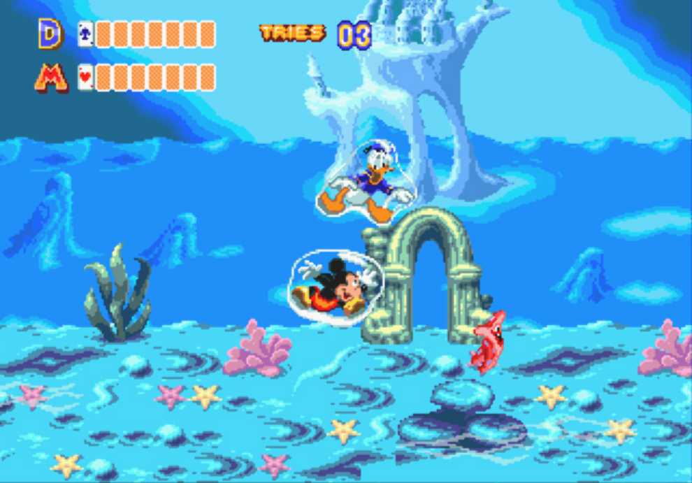 World of Illusion : Starring Mickey Mouse and Donald Duck - Sega Mega Drive video game collectible - Main Image 3