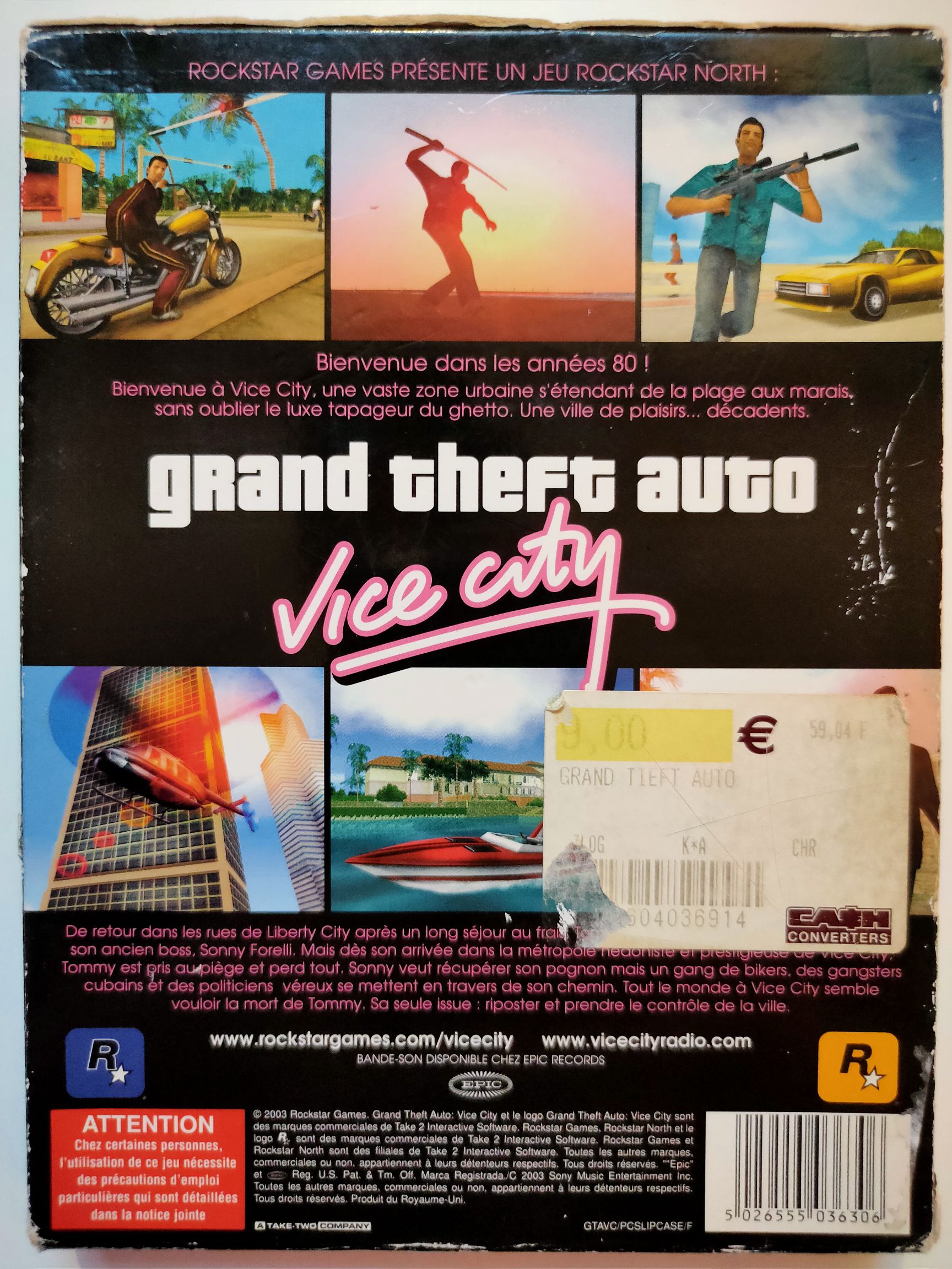 Grand Theft Auto : Vice City - PC (Rockstar Games - 1) video game collectible [Barcode 5026555036306] - Main Image 2
