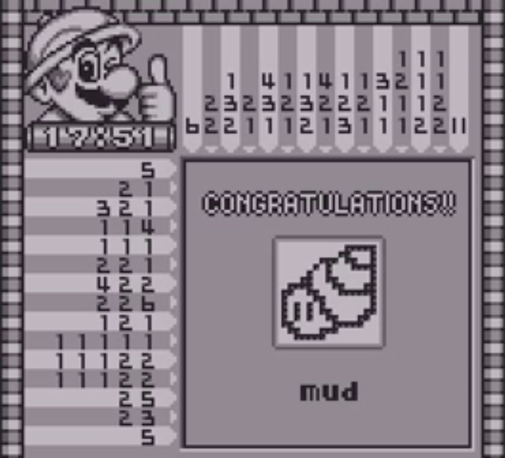 Mario’s Picross - PC (Nintendo - 1) video game collectible [Barcode 045496730413] - Main Image 3