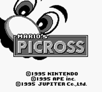 Mario’s Picross - Nintendo 3DS Virtual Console (1) video game collectible - Main Image 1
