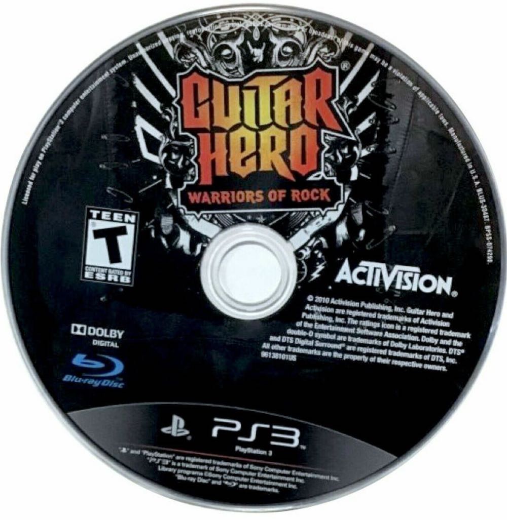 Guitar Hero: Warriors of Rock - Sony PlayStation 3 (PS3) (Activision - 1-4) video game collectible [Barcode 2040217087737] - Main Image 3