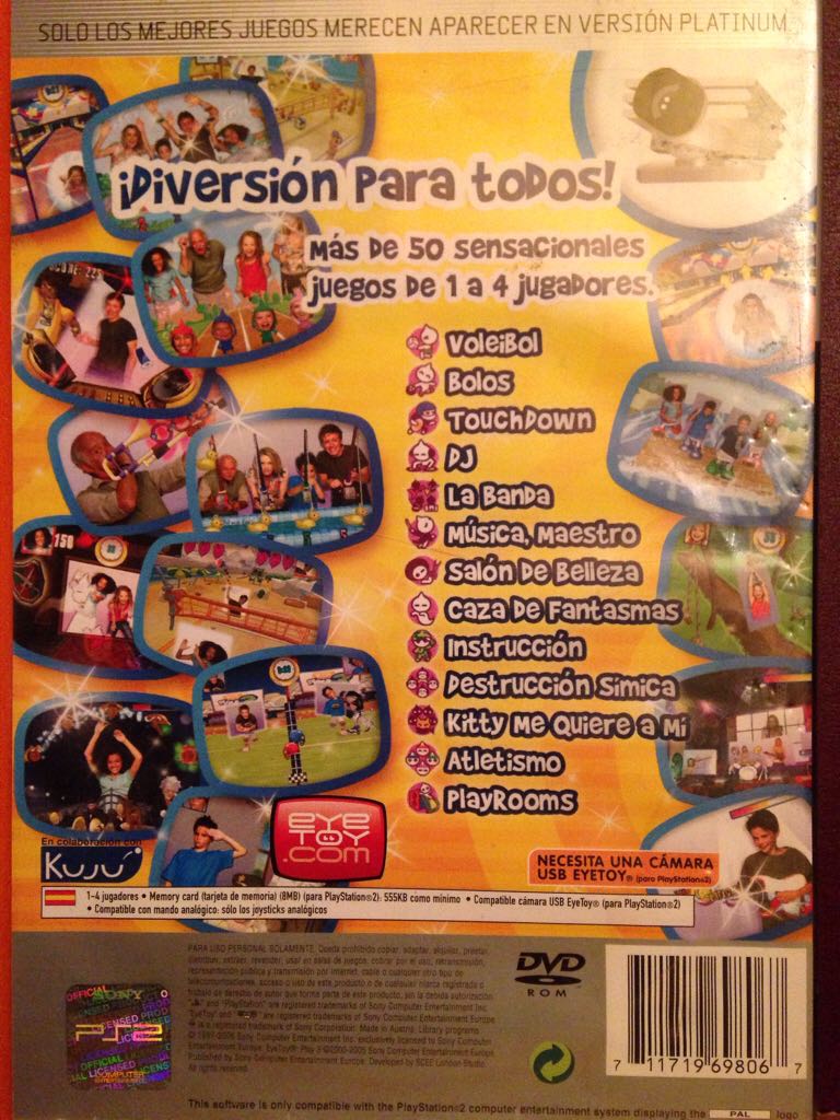 EyeToy: Play 3 - Sony PlayStation 2 (PS2) video game collectible [Barcode 711719698067] - Main Image 2