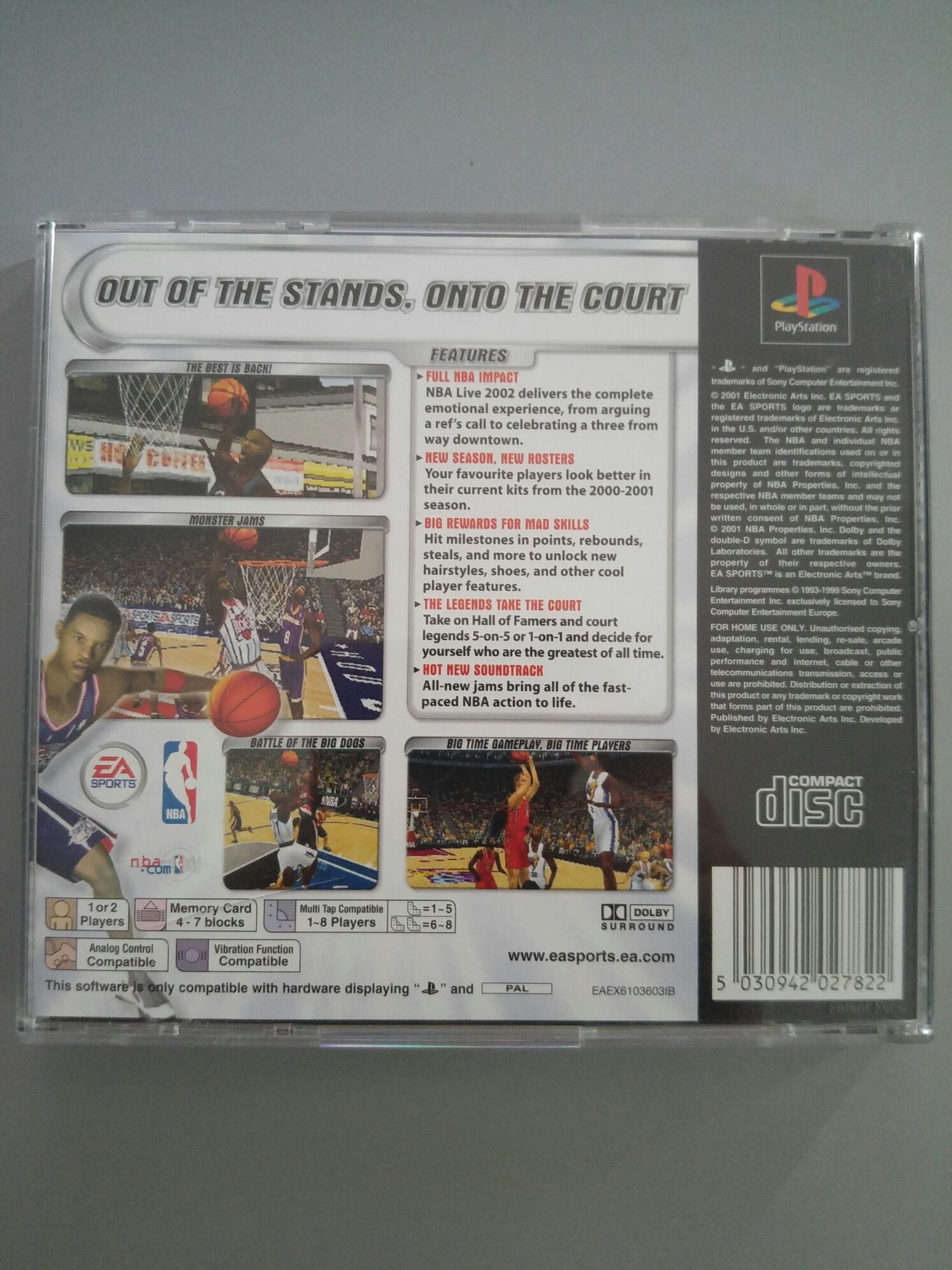 NBA Live 2002 - Sony PlayStation (Ea Sports - 1-2) video game collectible [Barcode 5030942027822] - Main Image 2