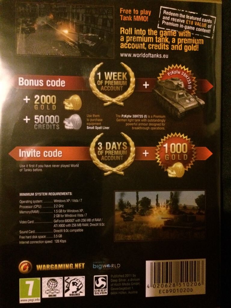 World of Tanks - Sony PlayStation 5 (PS5) (Wargaming Labs - 1) video game collectible [Barcode 4020628510206] - Main Image 2