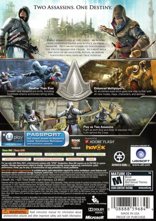 Assassin’s Creed: Revelations - Special Edition - Microsoft Xbox 360 (Ubisoft - 1) video game collectible [Barcode 3307215589298] - Main Image 2