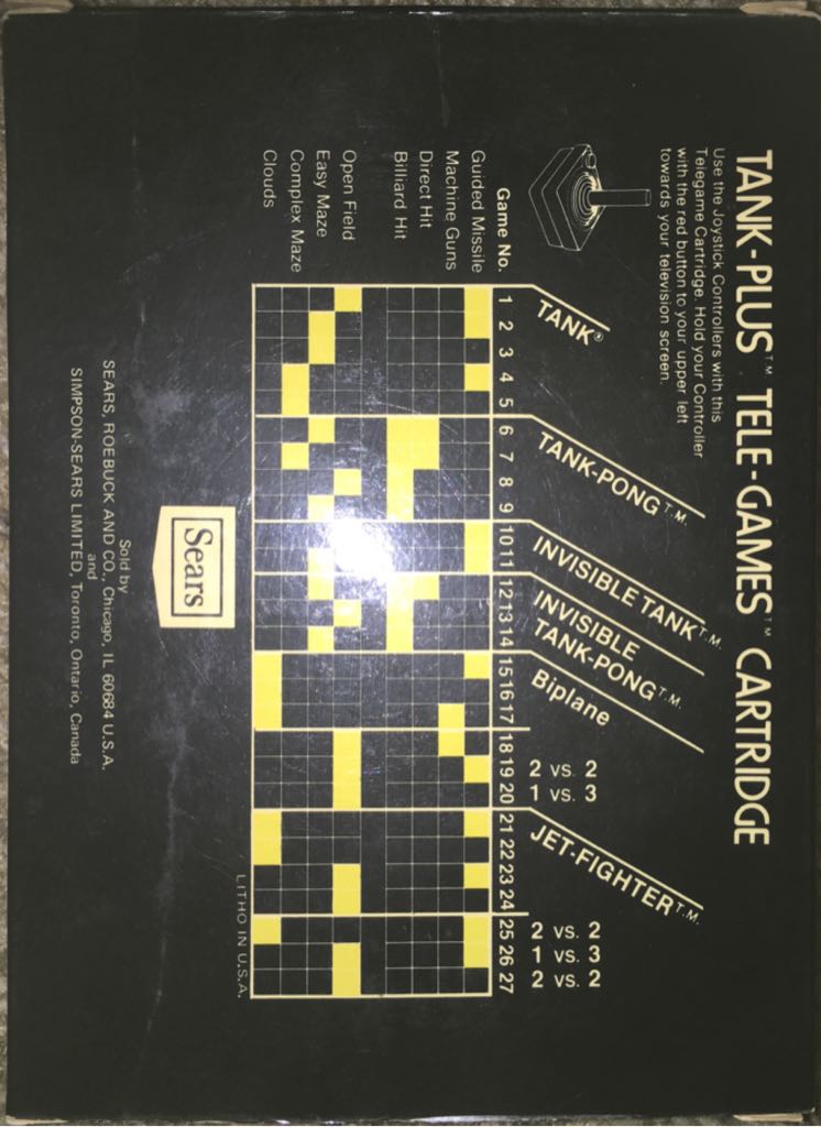 Tank-plus - Atari 2600 video game collectible - Main Image 2