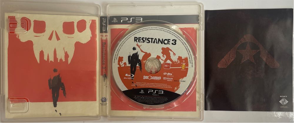Resistance 3 - Sony PlayStation 3 (PS3) (Insomniac - 1-24) video game collectible [Barcode 711719128298] - Main Image 3