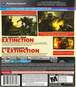 Resistance 3 - Sony PlayStation 3 (PS3) (Sony Computer Entertainment - 16) video game collectible [Barcode 711719817628] - Main Image 2