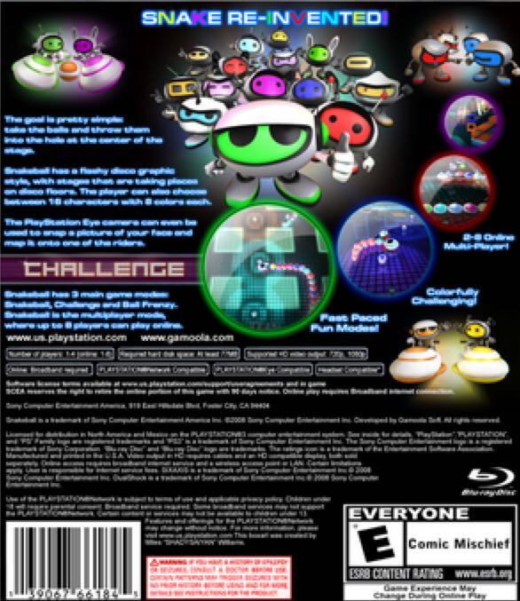 Snakeball - Sony PlayStation 3 (PS3) video game collectible - Main Image 2