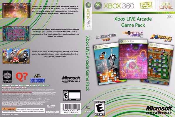 Xbox Live Arcade Game Pack - Microsoft Xbox 360 video game collectible - Main Image 2