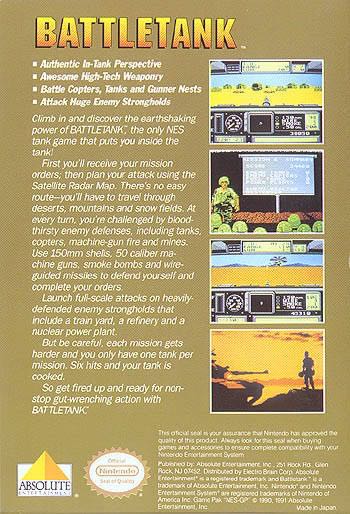 Battletank - Nintendo Entertainment System (NES) (Nintendo - 1) video game collectible - Main Image 2