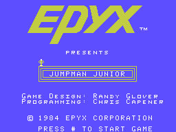 Jumpman Junior - Colecovision (Epyx) video game collectible - Main Image 4