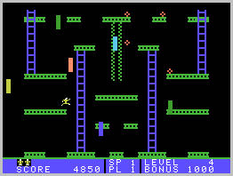 Jumpman Junior - Atari 400 (Epyx) video game collectible - Main Image 4