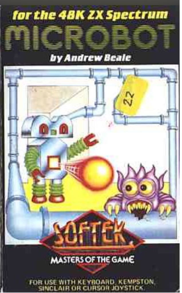 Microbot - Sinclair ZX Spectrum (Softek) video game collectible - Main Image 1