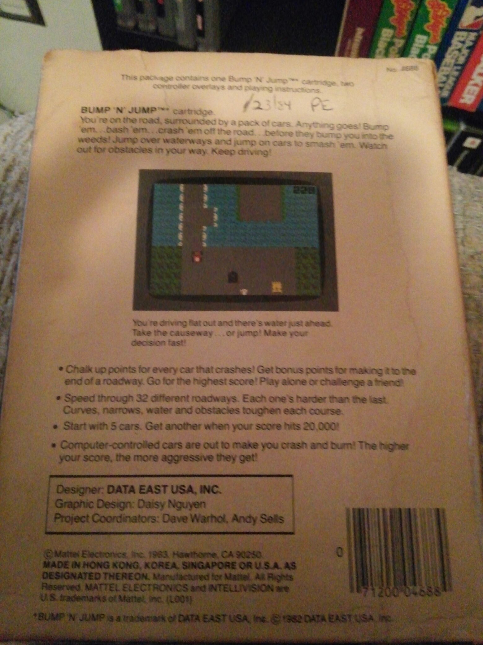 Bump ’n’ Jump  (Mattel Electronics - 1-2) video game collectible - Main Image 2