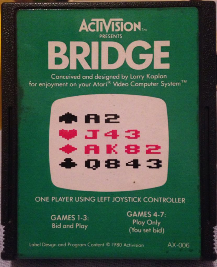 Bridge - Atari 2600 video game collectible - Main Image 1