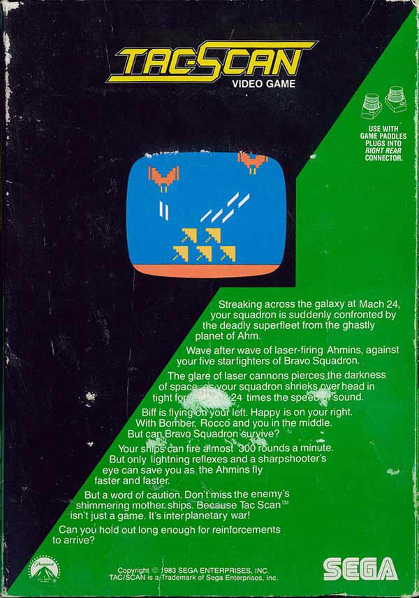 Tac-Scan - Atari 2600 video game collectible - Main Image 2