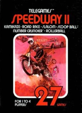 Speedway II - Atari 2600 (Sears Tele-Games) video game collectible - Main Image 1