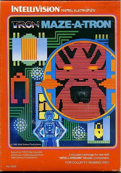 TRON Maze-A-Tron - Intellivision video game collectible - Main Image 1