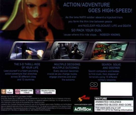 Covert Ops: Nuclear Dawn - Sony PlayStation (Activision - 1) video game collectible [Barcode 047875114623] - Main Image 2