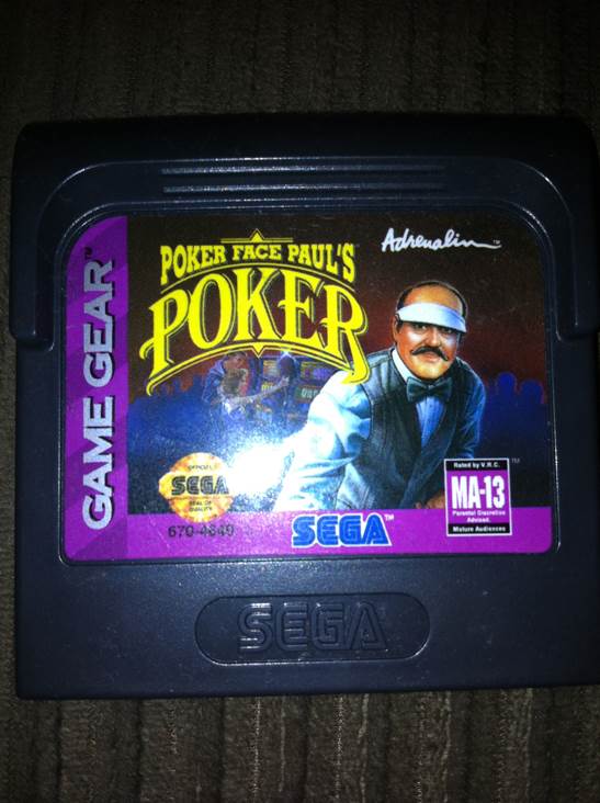 Poker Face Paul’s Poker - Sega Game Gear video game collectible - Main Image 2