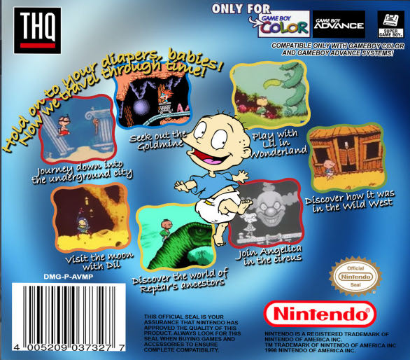 Nickelodeon Rugrats: Time Travelers - Nintendo Game Boy Color (THQ - 1) video game collectible - Main Image 2