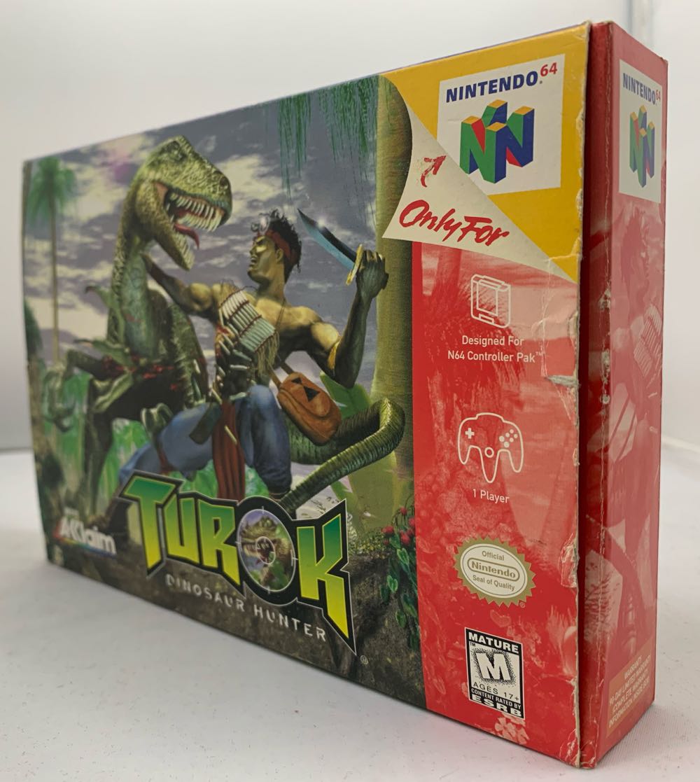 Turok: Dinosaur Hunter (Cart Only) - Nintendo 64 (N64) (Acclaim Entertainment - 1 Players) video game collectible [Barcode 021481640820] - Main Image 3