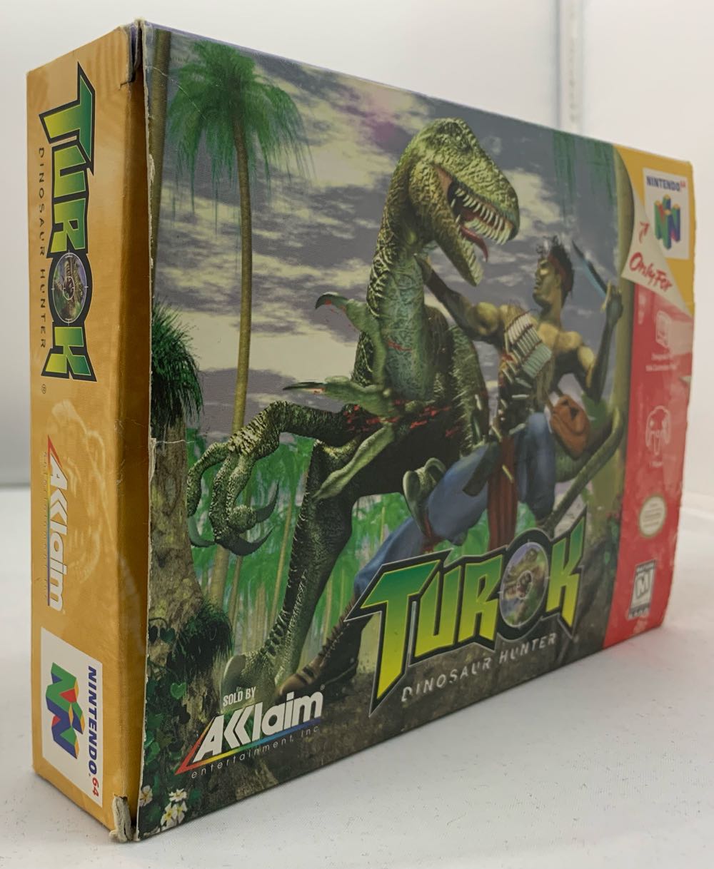 Turok: Dinosaur Hunter (Cart Only) - Nintendo 64 (N64) (Acclaim Entertainment - 1 Players) video game collectible [Barcode 021481640820] - Main Image 4