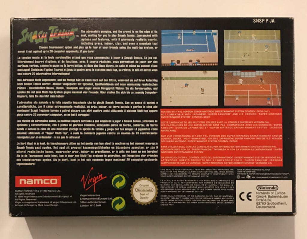 Smash Tennis - Nintendo Switch Online video game collectible - Main Image 2