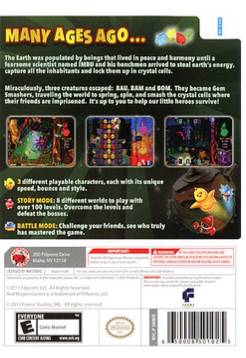 Gem Smashers - Nintendo Wii (Red Wagon Games - 2) video game collectible [Barcode 650008501025] - Main Image 2