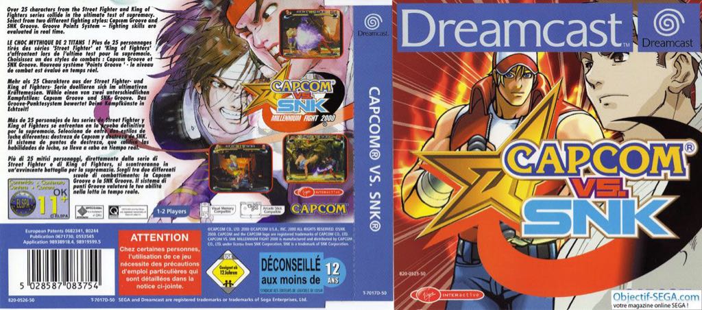 Capcom Vs. SNK - Sega Dreamcast video game collectible - Main Image 1