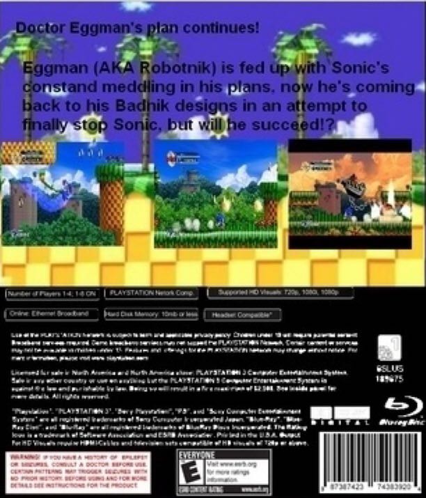 Sonic The Hedgehog 4 Episode 1 - Sony PlayStation 3 (PS3) video game collectible - Main Image 2