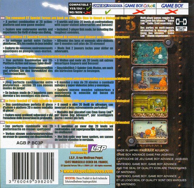 CT Special Forces - Nintendo Game Boy Advance (GBA) (Hip Interactive - 1-2) video game collectible [Barcode 677990102658] - Main Image 2