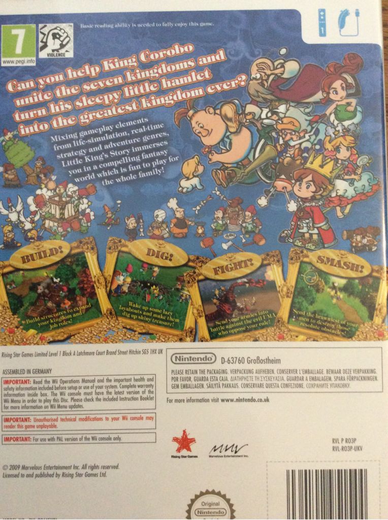 Little King’s Story - Nintendo Wii (Rising Star Games - 1) video game collectible [Barcode 5060102951544] - Main Image 2