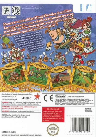 Little King’s Story - Nintendo Wii (XSEED Games - 1) video game collectible [Barcode 853466001100] - Main Image 2