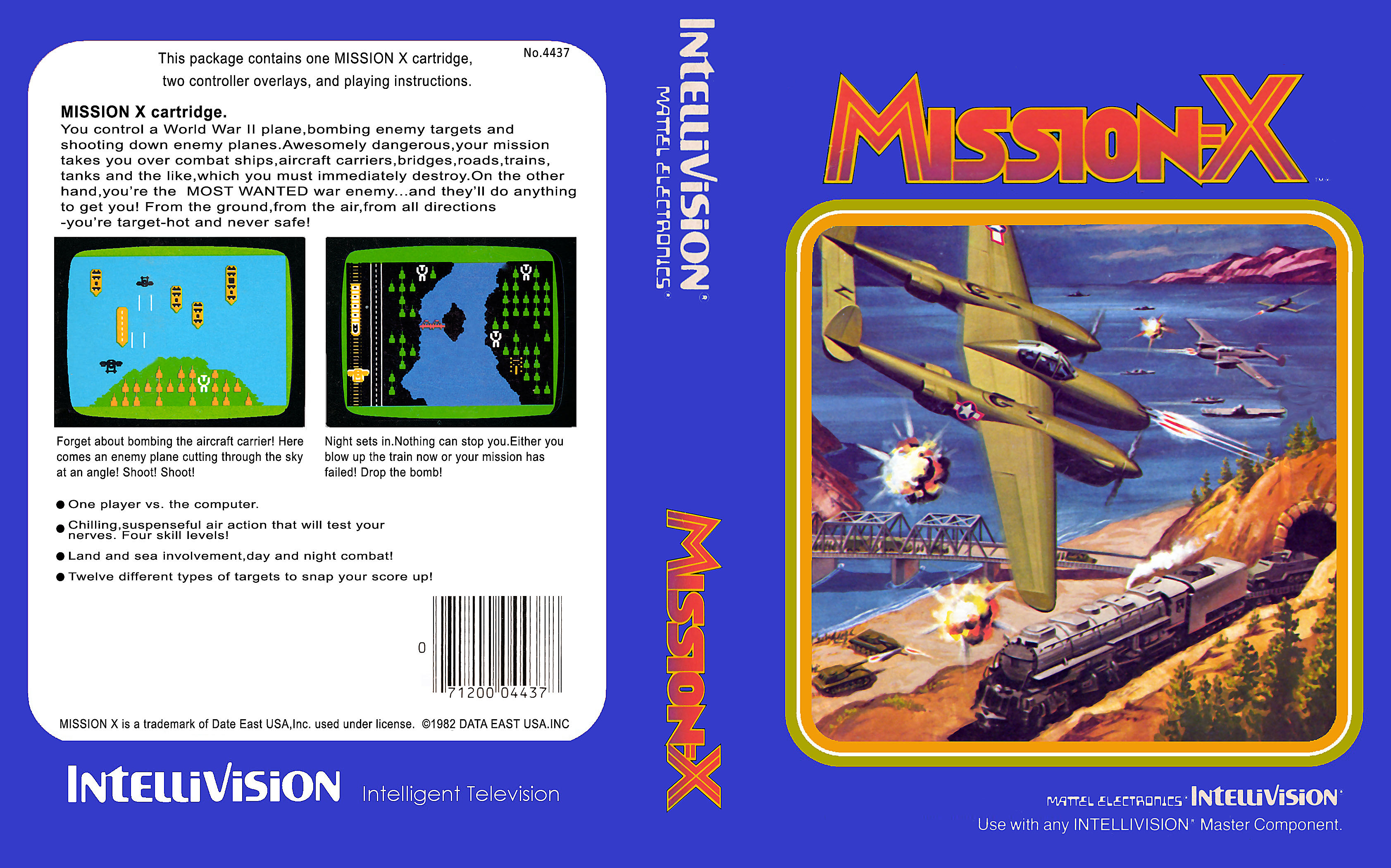 Mission X - Intellivision video game collectible - Main Image 2
