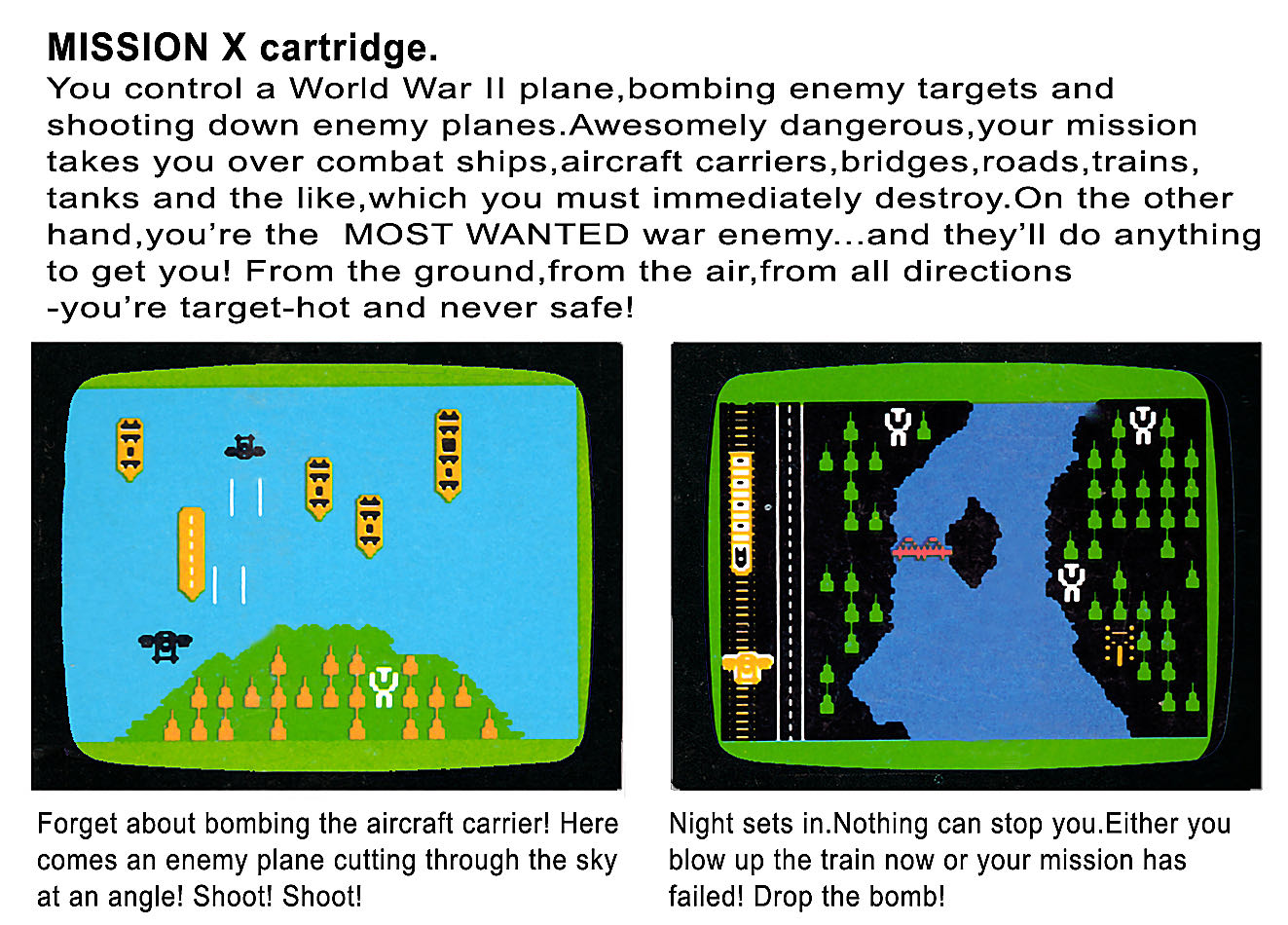 Mission X - Intellivision video game collectible - Main Image 4