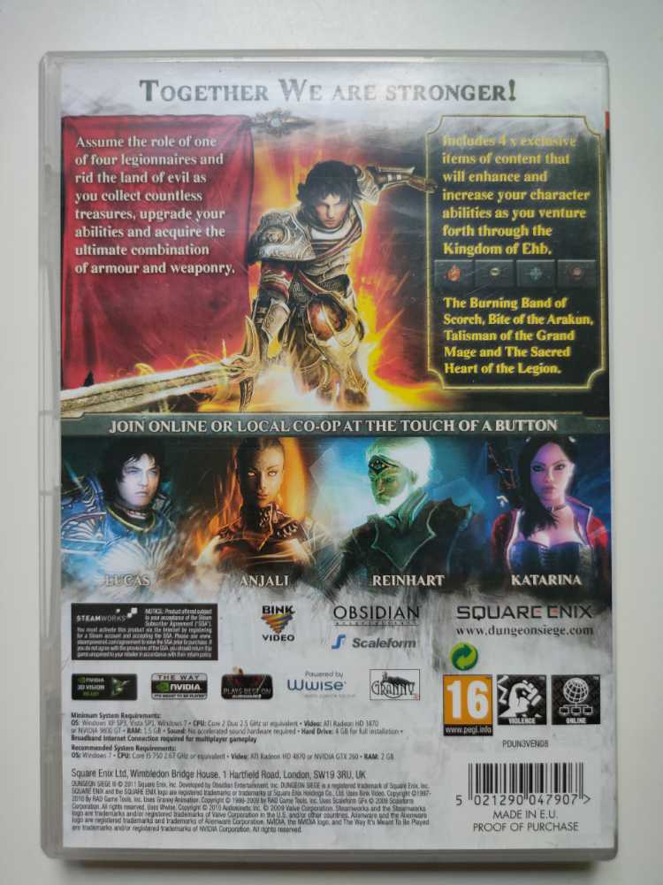 Dungeon Siege III Limited Edition - PC video game collectible [Barcode 5021290047907] - Main Image 2