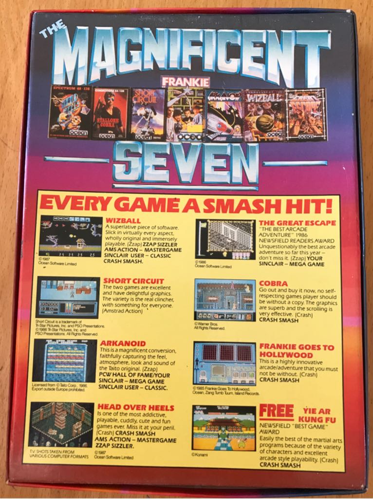 The Magnificent Seven - Commodore 64 video game collectible - Main Image 2