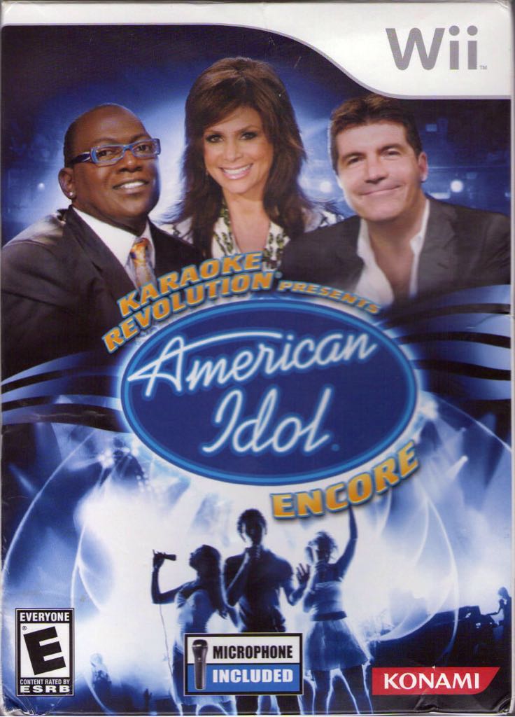 Karaoke Revolution Presents American Idol Encore - Nintendo Wii video game collectible - Main Image 1