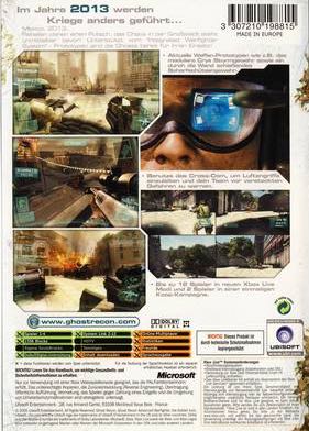 Tom Clancy’s Ghost Recon: Advanced Warfighter - Microsoft Xbox (Ubisoft - 4) video game collectible [Barcode 008888512806] - Main Image 2