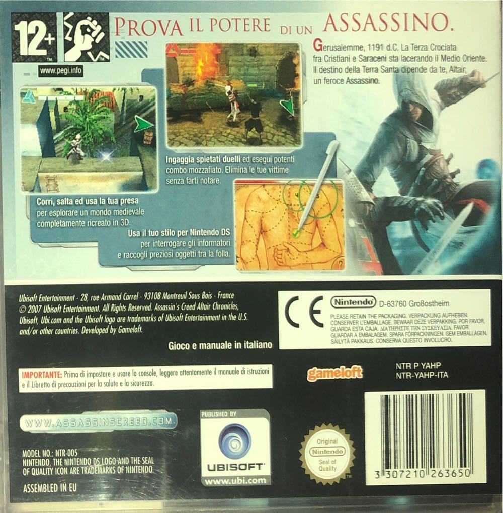 Assassin’s Creed: Altaïr’s Chronicles - Nintendo DS (Ubisoft) video game collectible [Barcode 3307210263650] - Main Image 2