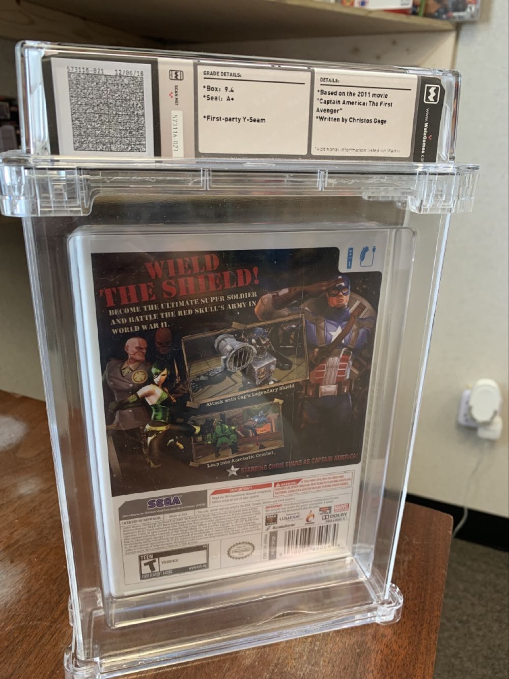 Captain America: Super Soldier - Nintendo Wii (Sega - 1) video game collectible [Barcode 010086650464] - Main Image 3