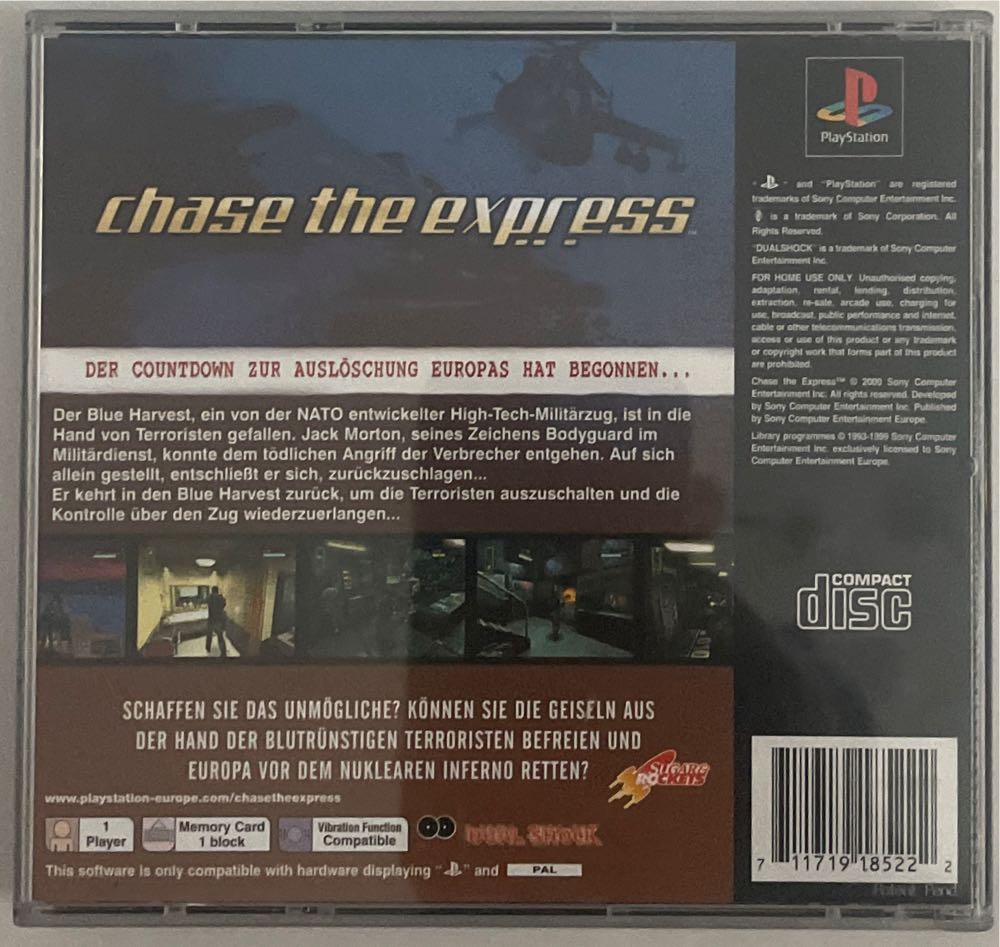 Chase The Express - Sony PlayStation video game collectible [Barcode 711719185222] - Main Image 2