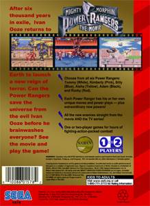 Mighty Morphin Power Rangers: The Movie - Sega Genesis (Mega Drive) (Bandai - 1-2) video game collectible [Barcode 010086015782] - Main Image 2